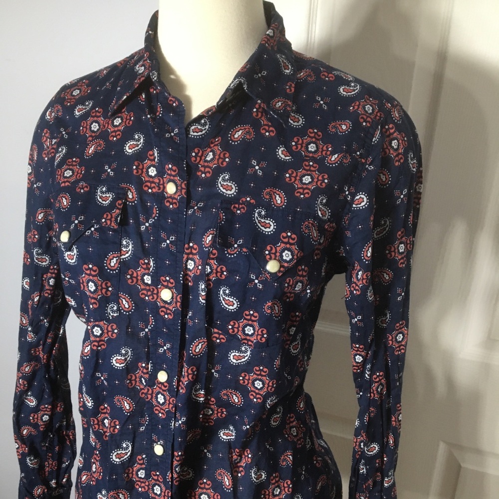 Lucky Brand paisley button up